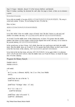 MODULE 5-Searching and-sorting | DOCX