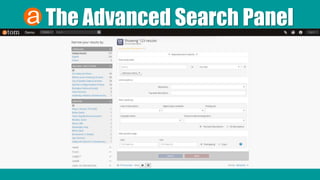 The Advanced Search Panel
 