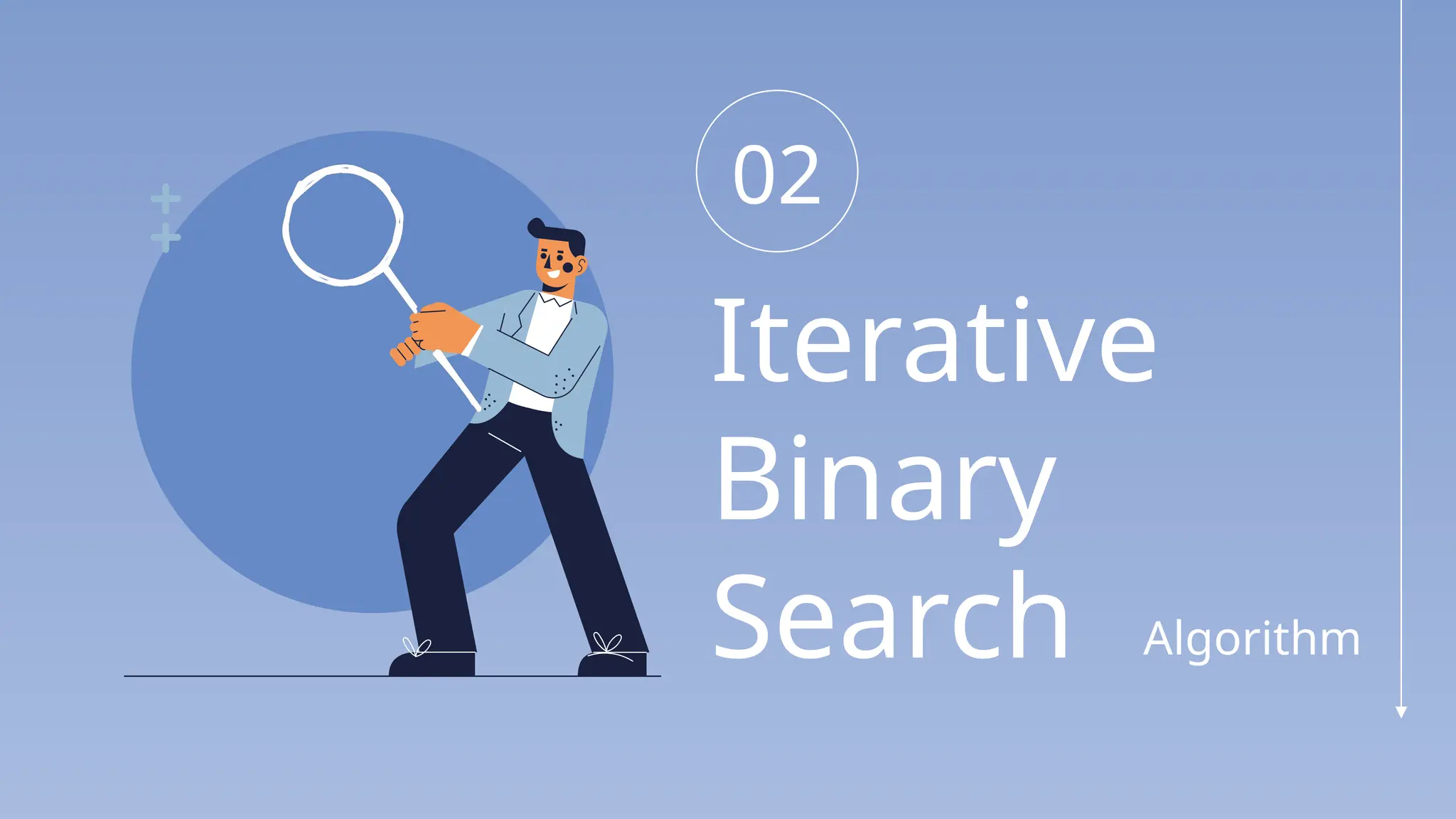 02
Iterative
Binary
Search Algorithm
 