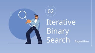 02
Iterative
Binary
Search Algorithm
 