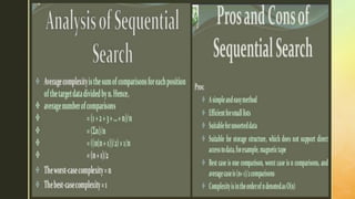 Searching and sorting | PPT