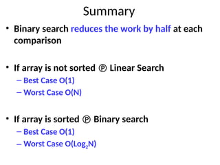This PPT describes the various sorting and searching techniques | PPTX