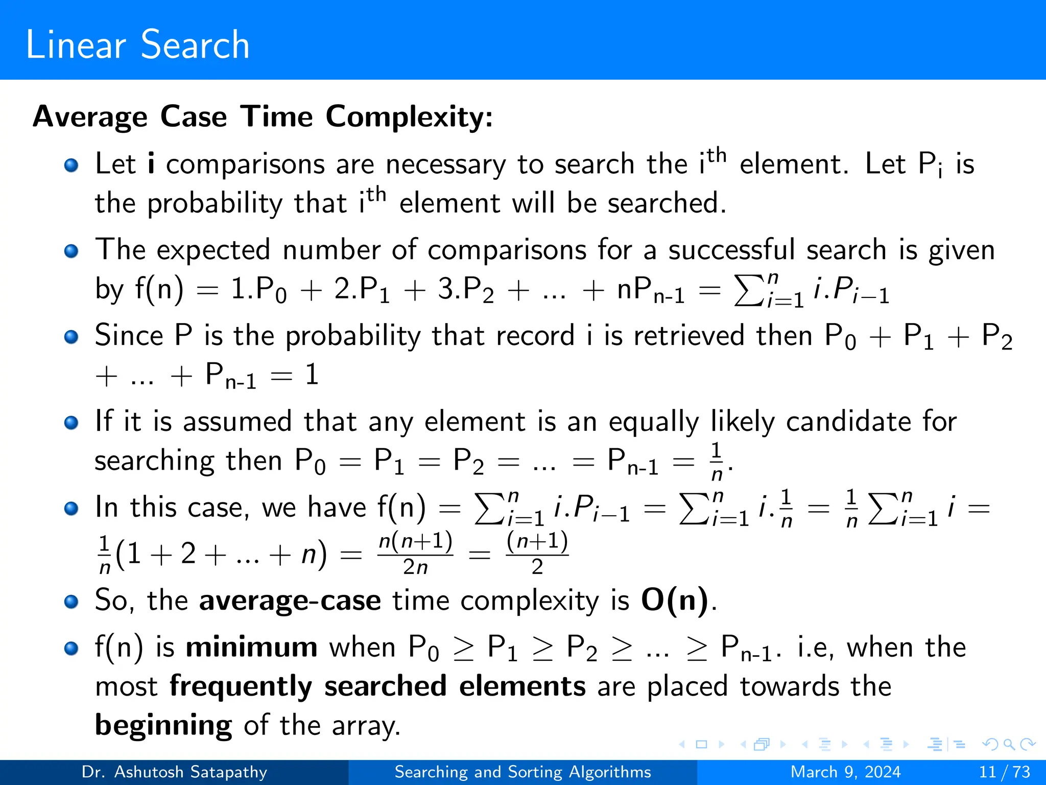Searching and Sorting Algorithms | PDF