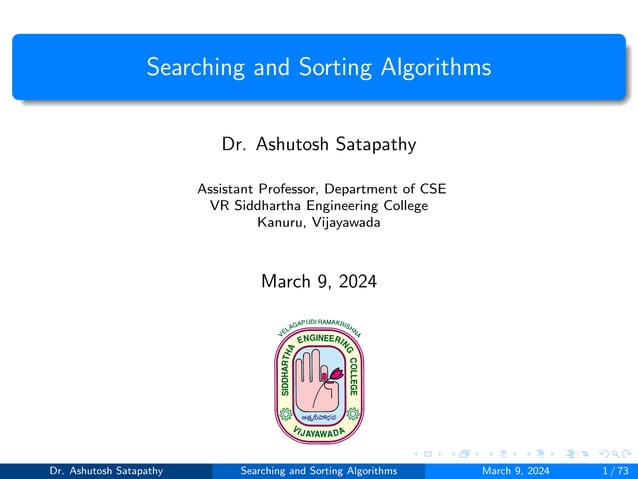 Searching and Sorting Algorithms | PPT