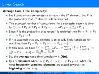 Searching and Sorting Algorithms | PDF