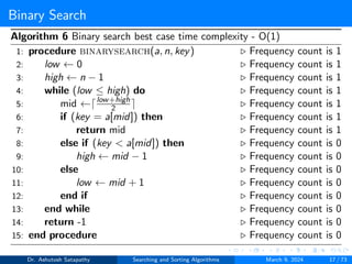 Searching and Sorting Algorithms | PDF