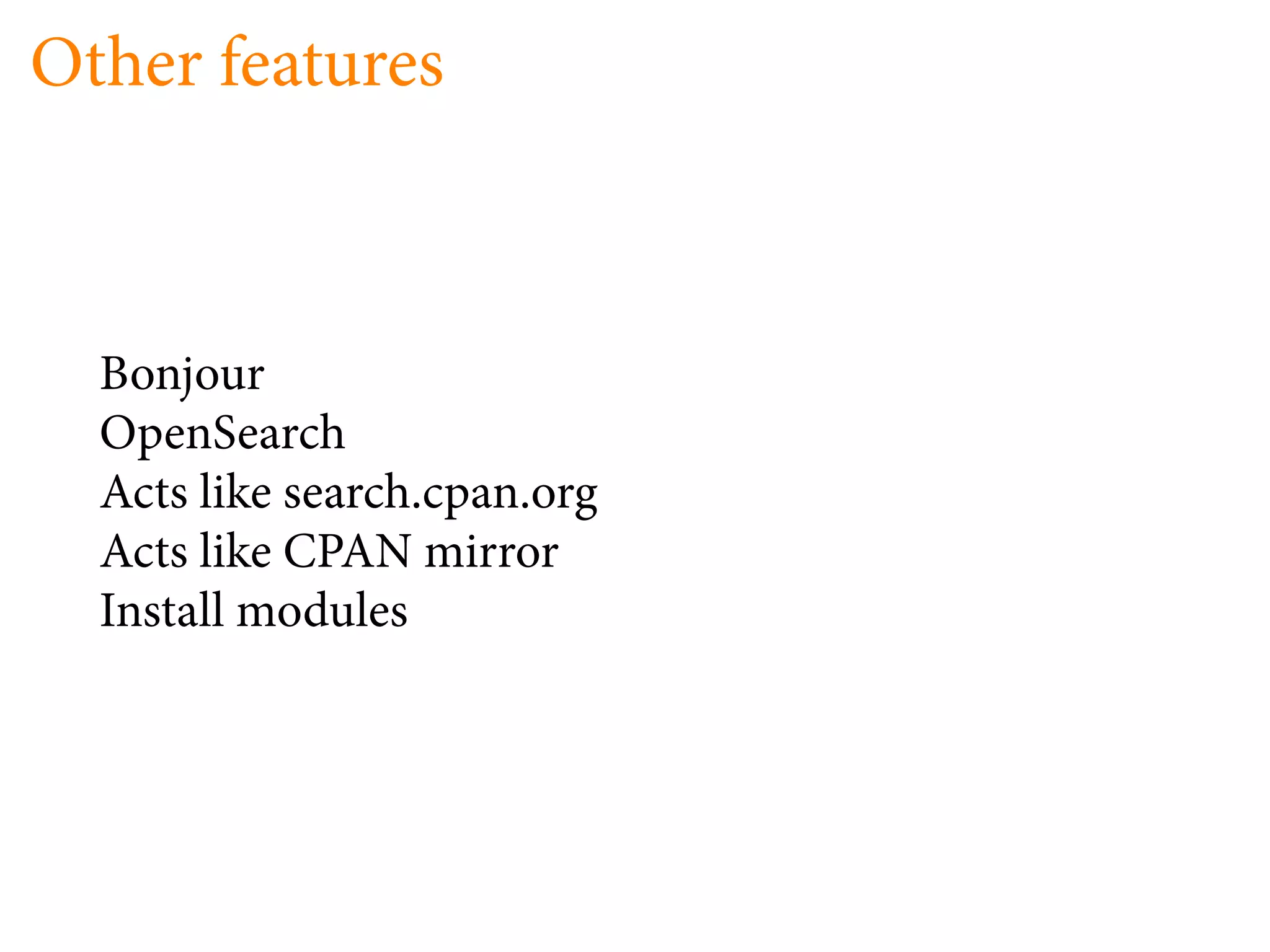 Searching CPAN Offline