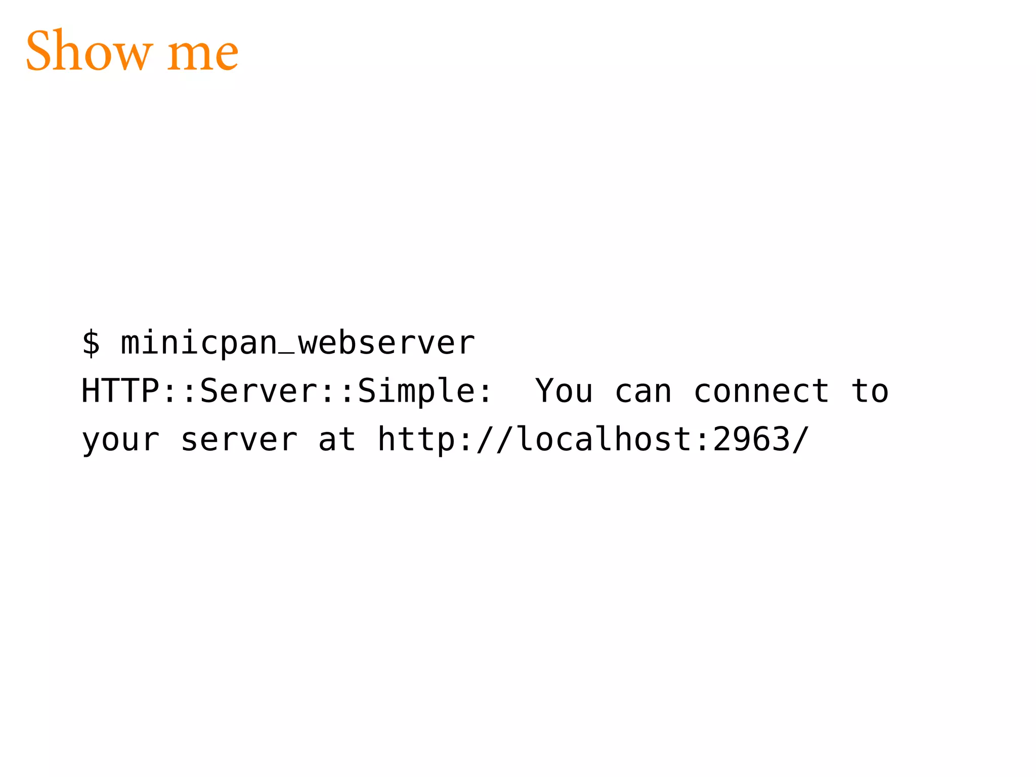 Searching CPAN Offline