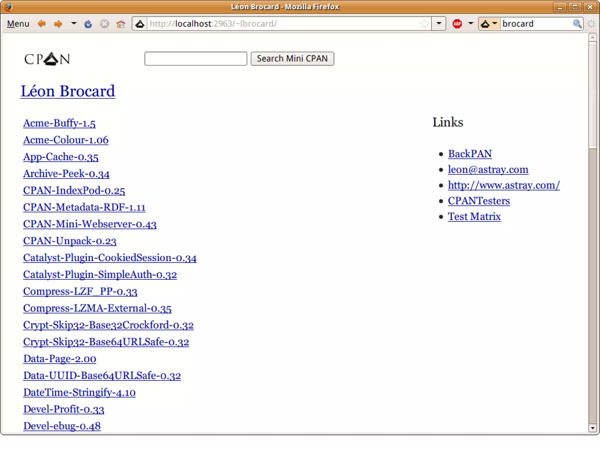 Searching CPAN Offline