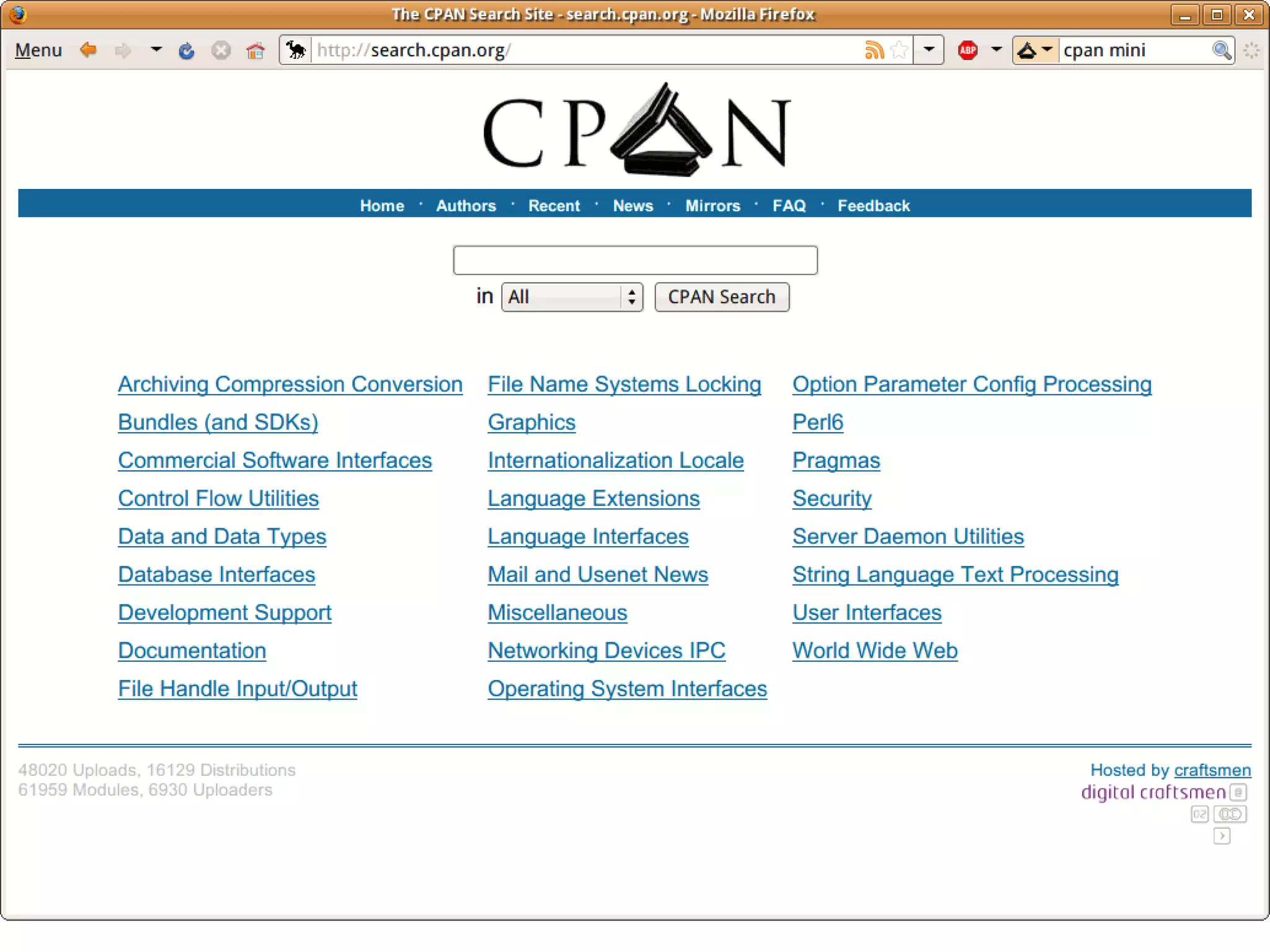 Searching CPAN Offline