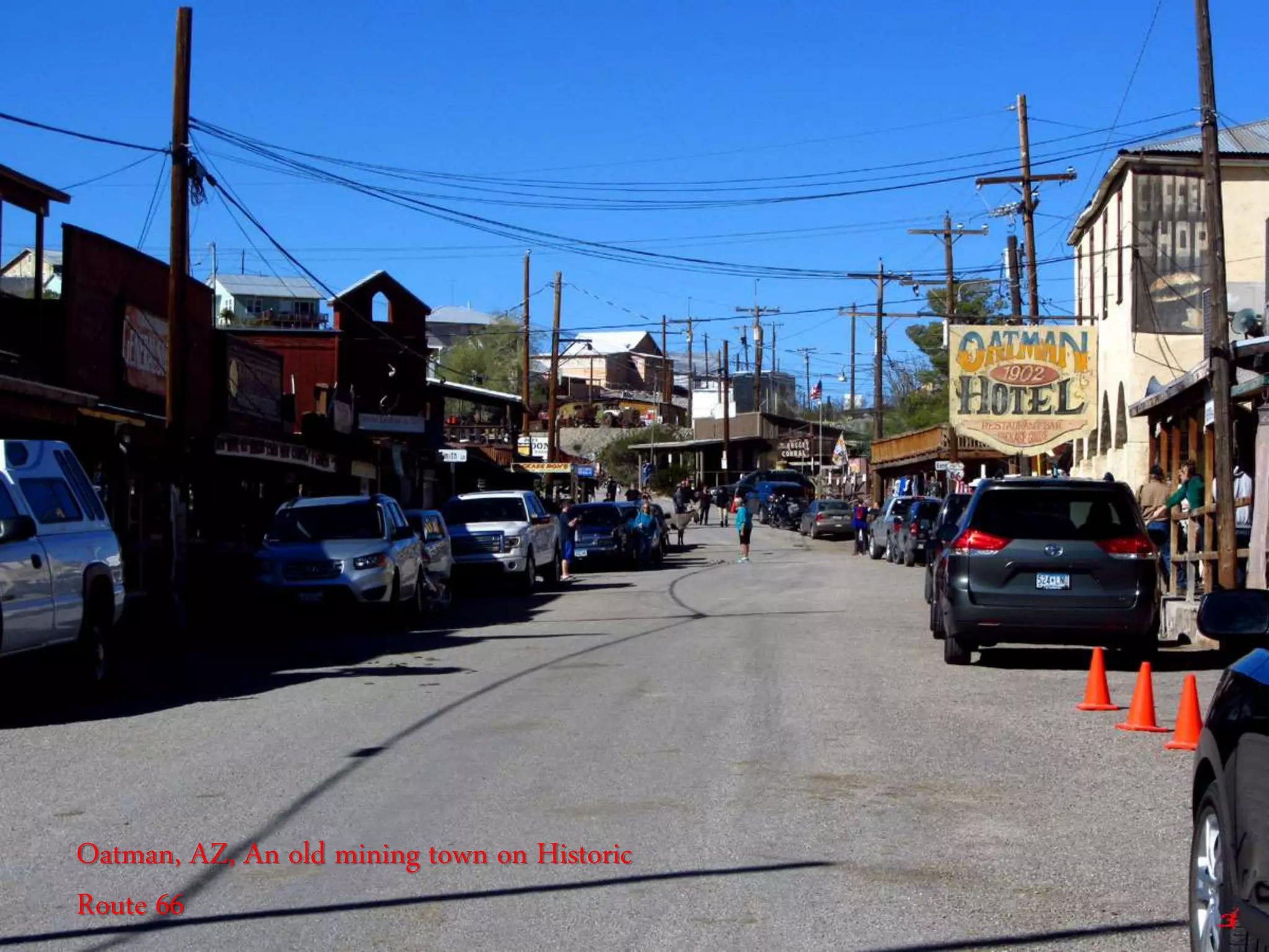 Oatman, AZ, An old mining town on Historic
Route 66