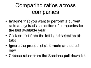 Reduce the selected companies by their total assets