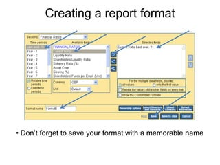 Look at the summary of your search choices