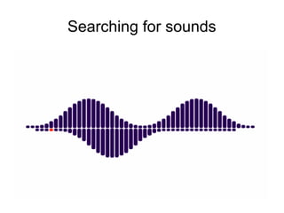 Searching for sounds
 