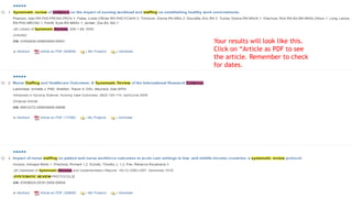 Your results will look like this.
Click on “Article as PDF to see
the article. Remember to check
for dates.
 