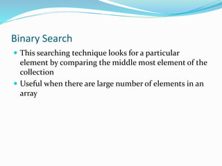 Searching in c language | PPT