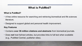 Pubmed Introduction Searching in PubMed andCochrane_Practical Presentation.pptx