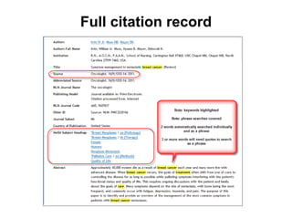 Full citation record
