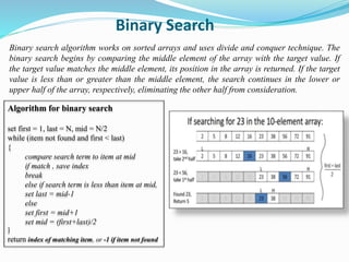 Searching Sorting Algorithms Pptx Searching Sorting Algorithms Pptx