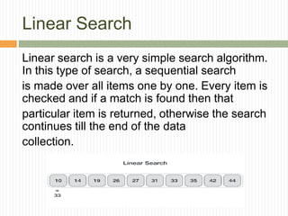 Searching techniques in Data Structure And Algorithm | PPT