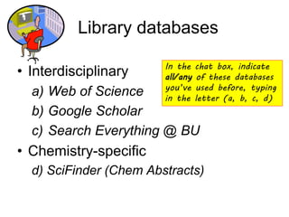 Searching the chem lit | PPT