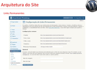 Arquitetura do Site Links Permanentes 