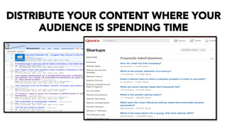 DISTRIBUTE YOUR CONTENT WHERE YOUR
AUDIENCE IS SPENDING TIME
 
