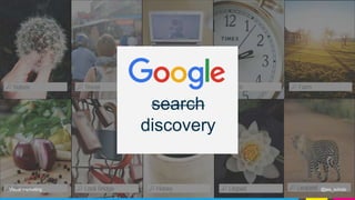 27%OF SEARCHES ARE FOR
GOOGLE IMAGES
27%
GOOGLE
IMAGES
59%
GOOGLE
4%
YOUTUBE
10%
OTHER
Distribution of US Searches 2016
@j...