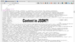 Content in JSON?!
 