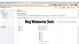 BingWebmasterTools
 