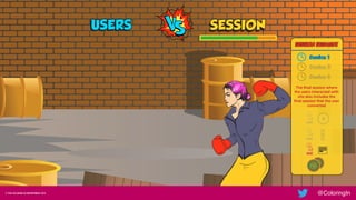 SESSION SEGMENT
Session 1
Session 2
Session 3
The ﬁnal session where
the users interacted with
site also includes the
ﬁnal session that the user
converted
Hit!
Hit!
Hit!
© THE COLORING IN DEPARTMENT 2019 @ColoringIn
 