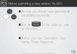 Before submitting a new version: Fix SEO

        Track	
                           n By now you should have gathered all...