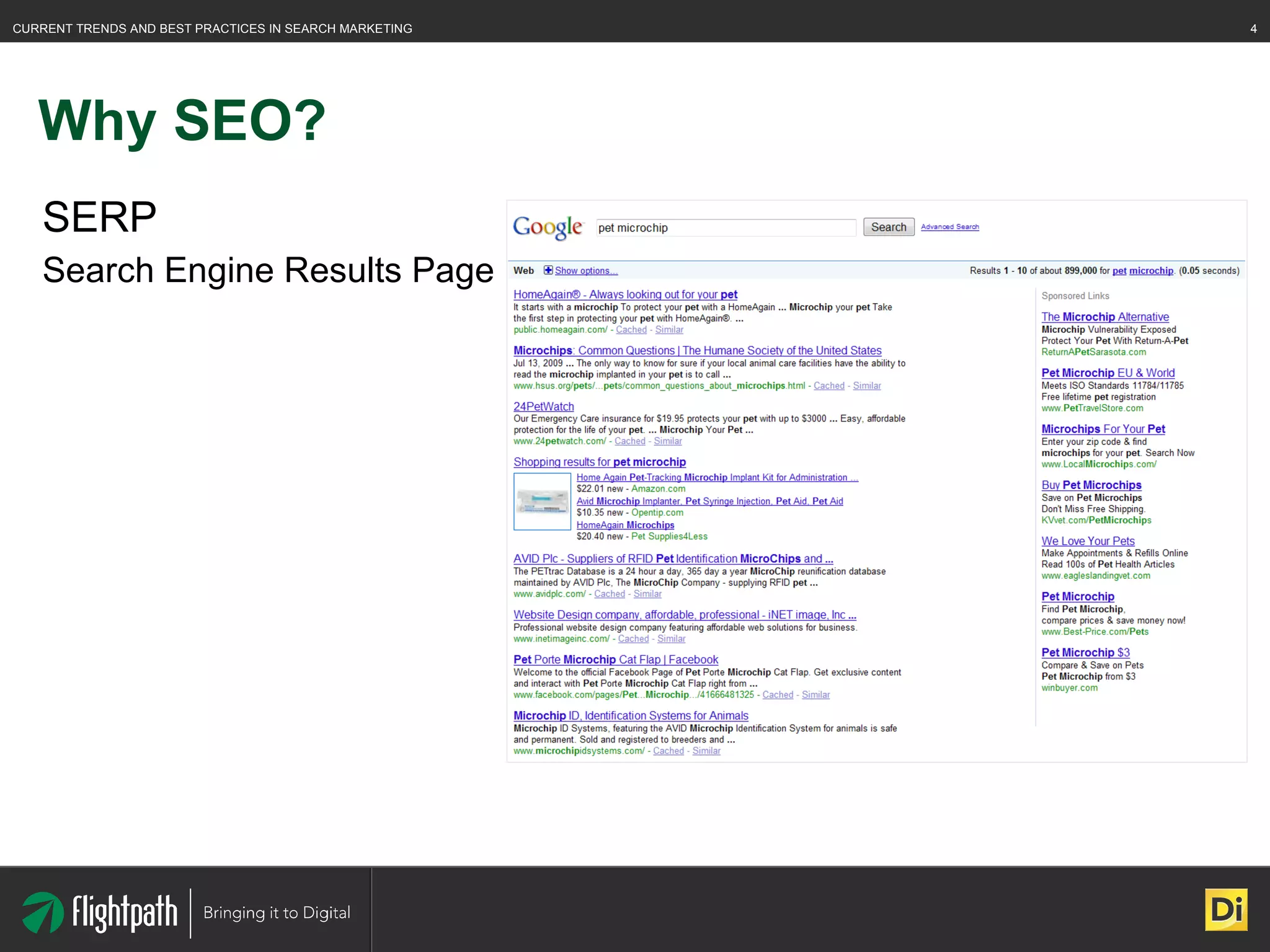 Why SEO? SERP Search Engine Results Page 
