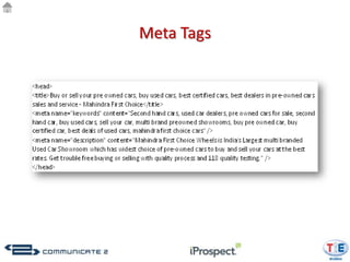 Meta Tags
 