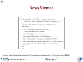 News Sitemap




source: http://support.google.com/news/publisher/bin/answer.py?hl=en&answer=74288
 