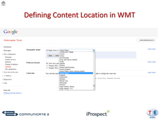Defining Content Location in WMT
 