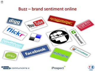 Buzz – brand sentiment online
 