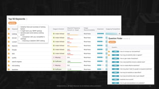 © Searchmetrics.. All Rights Reserved. Do not distribute without permission. 15© Searchmetrics.. All Rights Reserved. Do not distribute without permission.
STEP	5:
How	do	I	optimize	my	content	for	the	core	
topic:	BACKLINKS?
Within the content editor update your
content within the text box using the
keyword coverage & word count
recommendations.
 