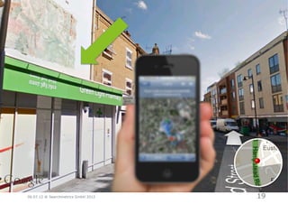 Finden und gefunden werden
     Searchmetrics Suite V6




     06.07.12 ® Searchmetrics GmbH 2012   19
 