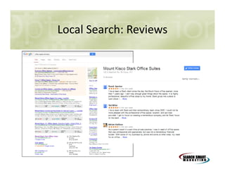 Local Search: Reviews

 
