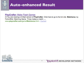 Search Monkey - Open Hack London '09