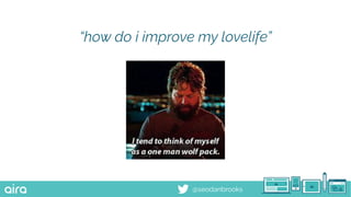 @seodanbrooks
“how do i improve my lovelife”
 