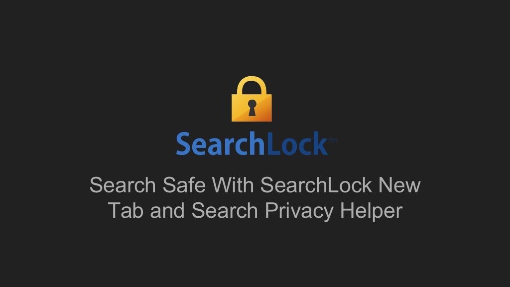 Search safe with search lock new tab and search privacy helper
