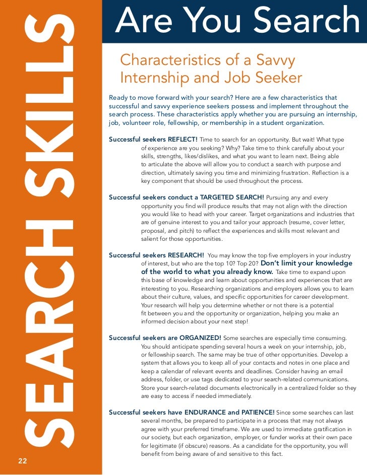 tools for a successful search skills to possess for a job