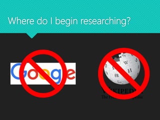Where do I begin researching?
 