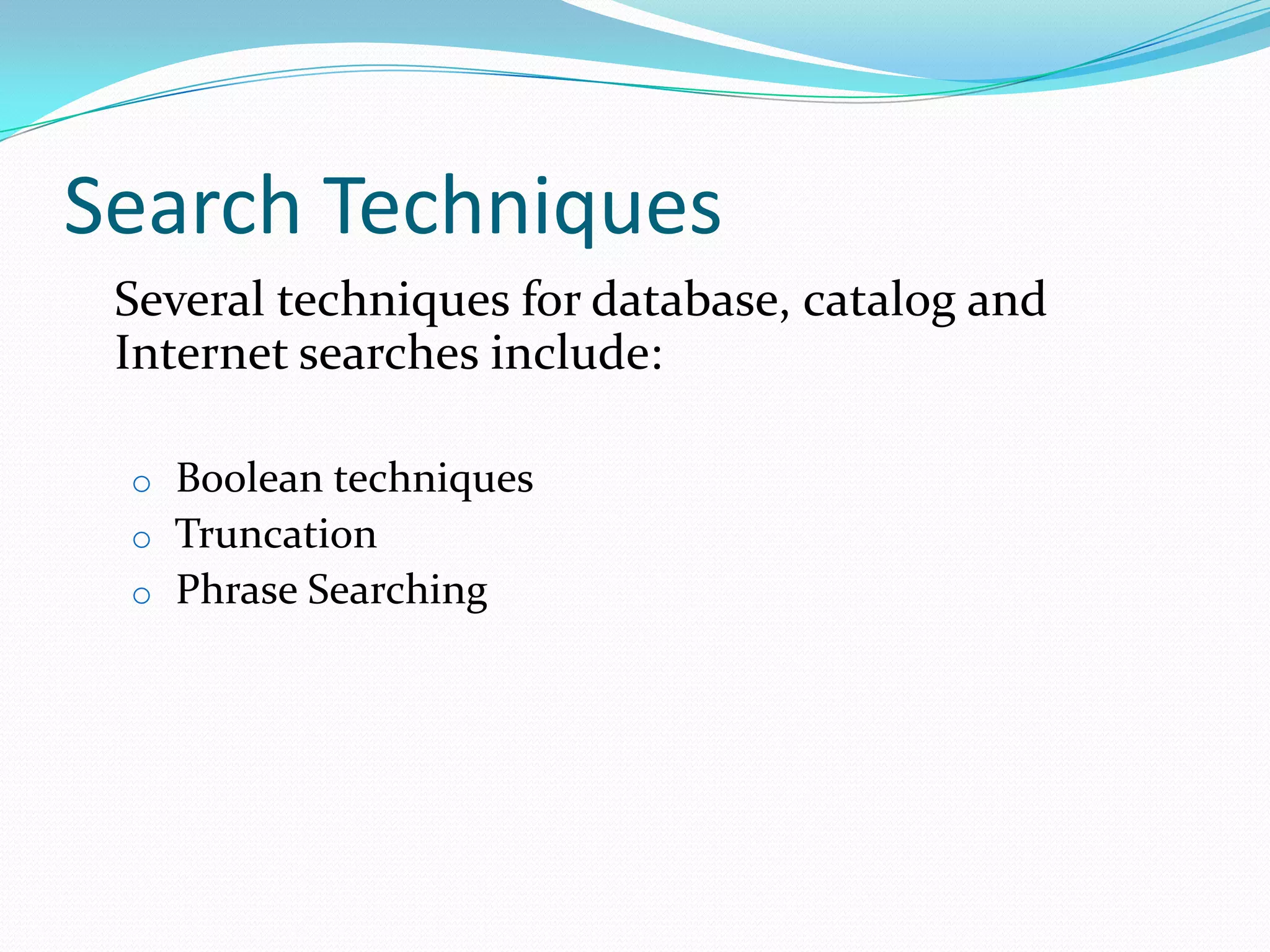 Search strategy PPTX