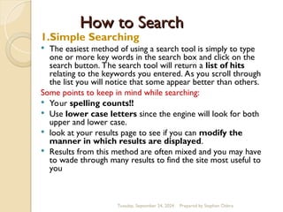 How To Search Using Search strategy.ppt k | PPT