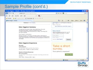 Sample Profile (cont’d.)
 