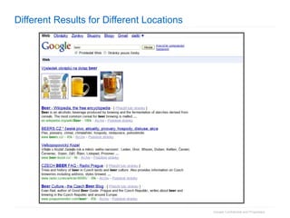 Different Results for Different Locations 