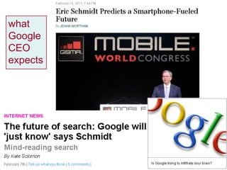 what Google CEO expects 